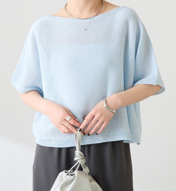  「シャーリーカーンハーフスリーブニット」|ニット・セーター|