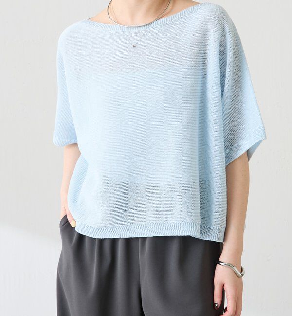  「シャーリーカーンハーフスリーブニット」|ニット・セーター|