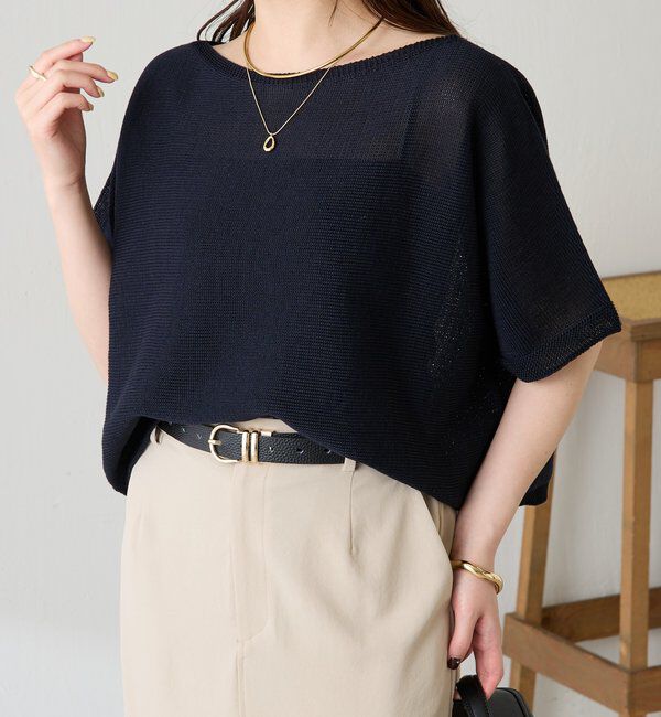  「シャーリーカーンハーフスリーブニット」|ニット・セーター|