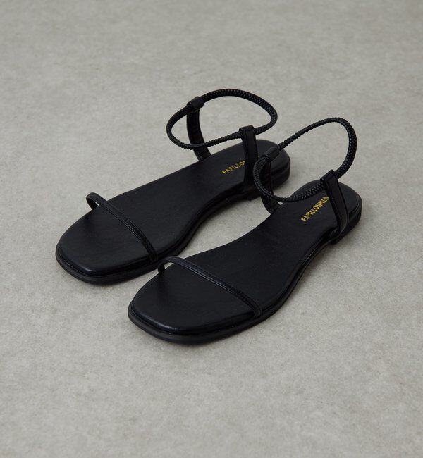  「【PAPILLONNER/パピヨネ】フラットスクエアサンダル」|サンダル|