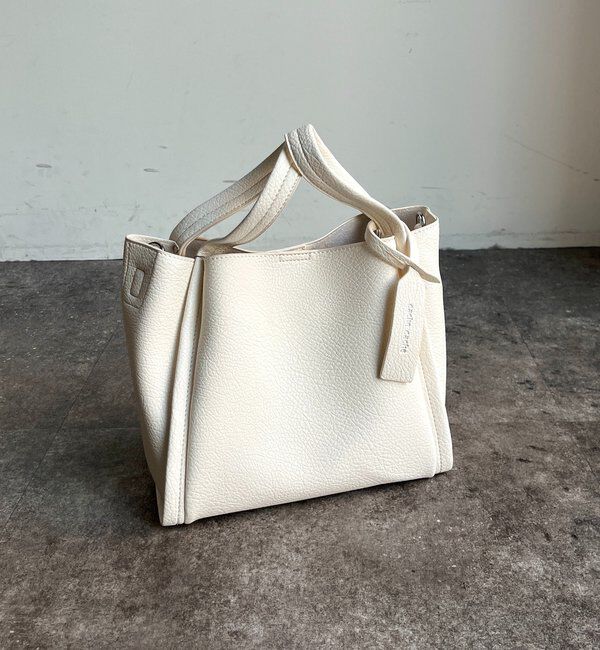  「【ベストセラーアイテム】ミニショルダー付ソフトレザー調ミニバッグ」|トートバッグ|