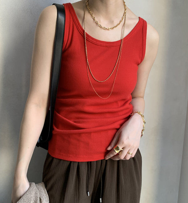  「【新色追加】リブタンク」|Tシャツ・カットソー|