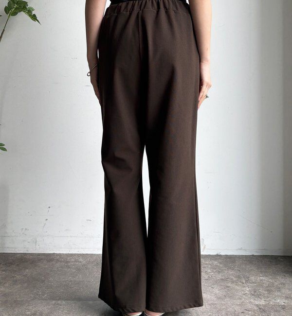  「裏起毛セミフレアイージーパンツ」|チノ|