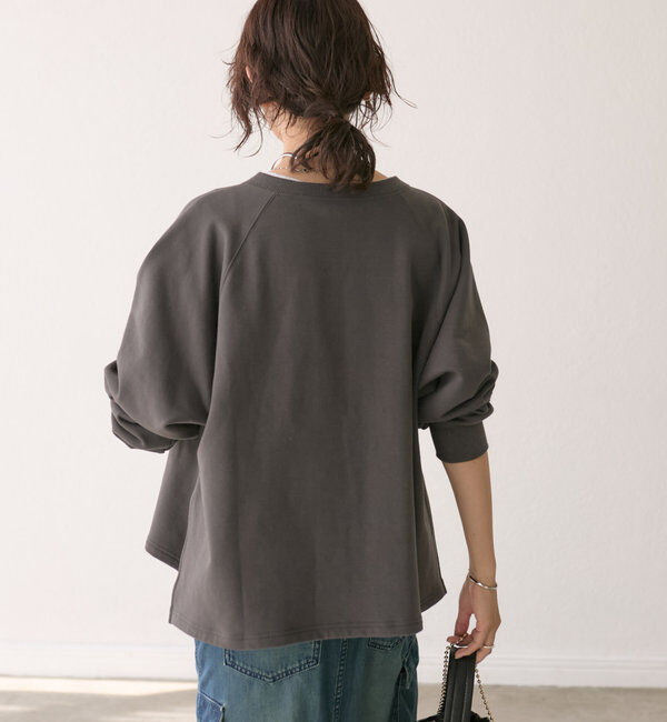  「【大人が着やすい】キーネックオーバースウェット」|Tシャツ・カットソー|