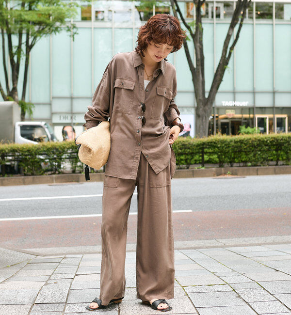  「【セットアップ可】ガーメントダイワイドシャツ」|シャツ・ブラウス|