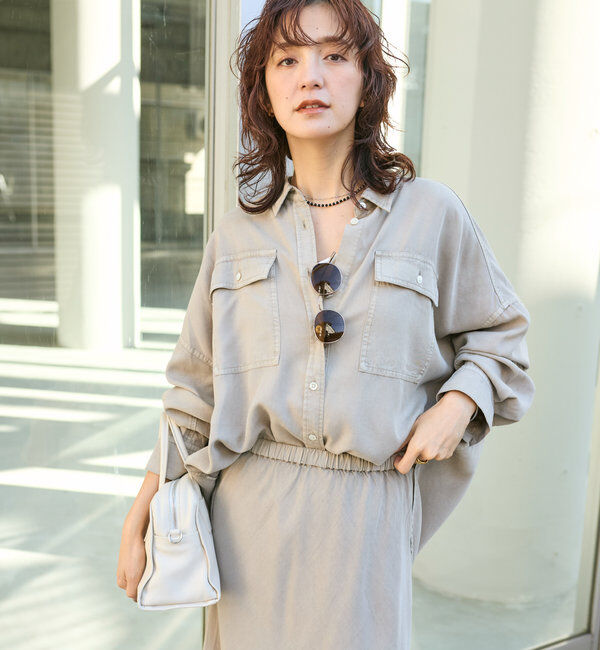  「【セットアップ可】ガーメントダイワイドシャツ」|シャツ・ブラウス|