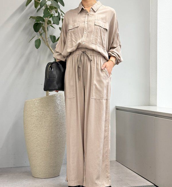  「【セットアップ可】ガーメントダイワイドシャツ」|シャツ・ブラウス|