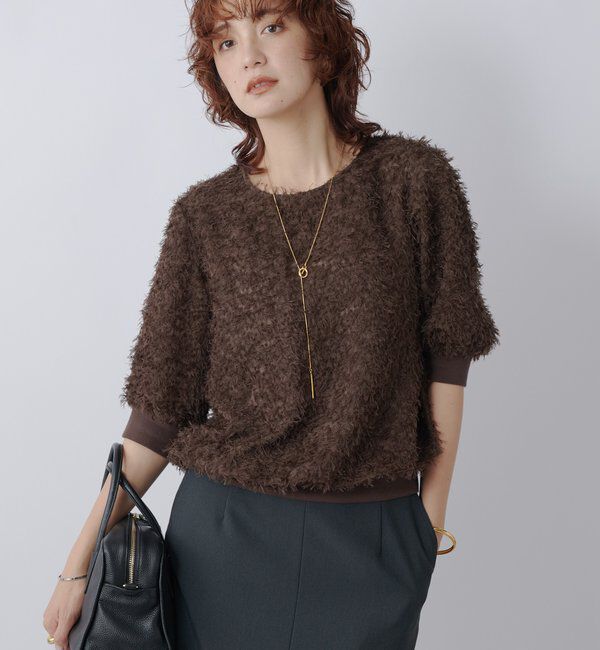  「【着映え】リブ付きフリンジブラウス」|シャツ・ブラウス|