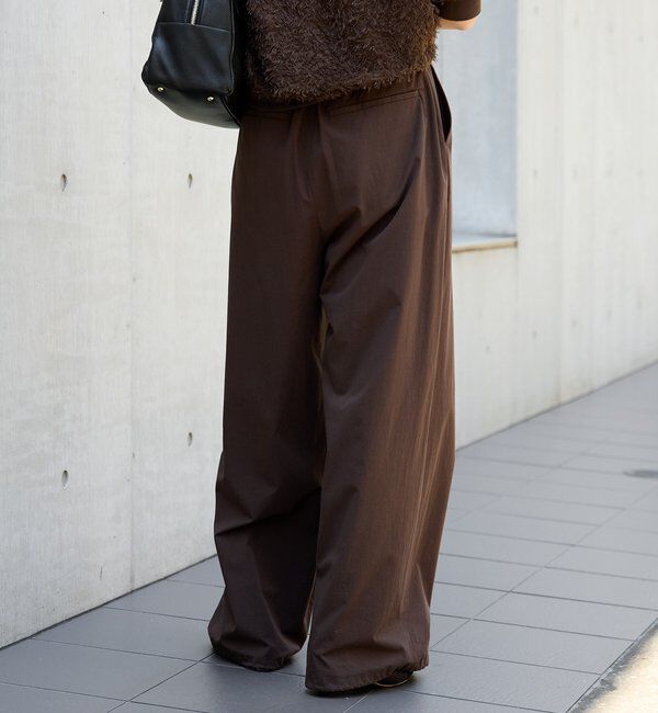  「【こなれ感抜群】ベルテッドワイドパンツ」|チノ|