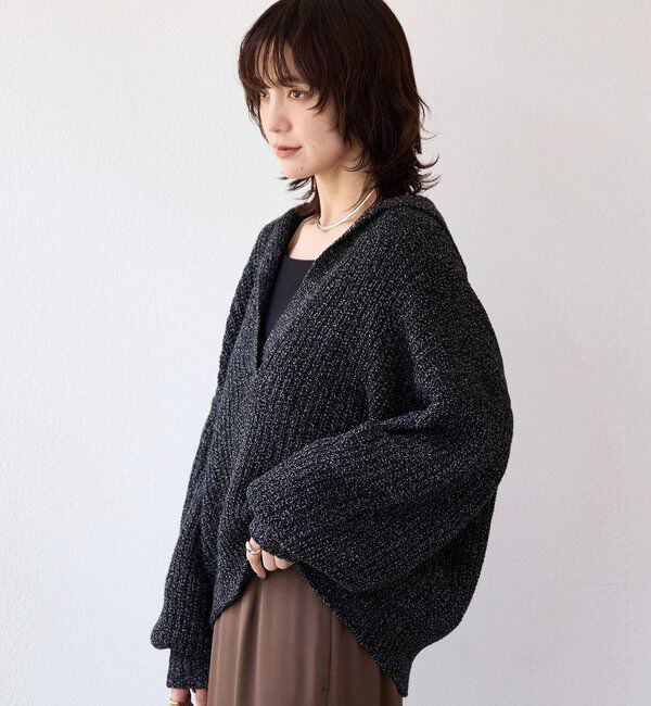  「【抜け感のある着こなしに】メランジスキッパーニット」|ニット・セーター|