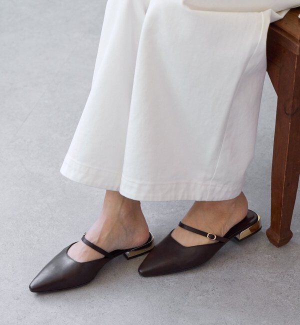  「【さりげないアクセントに】ゴールドポイントミュール」|その他|