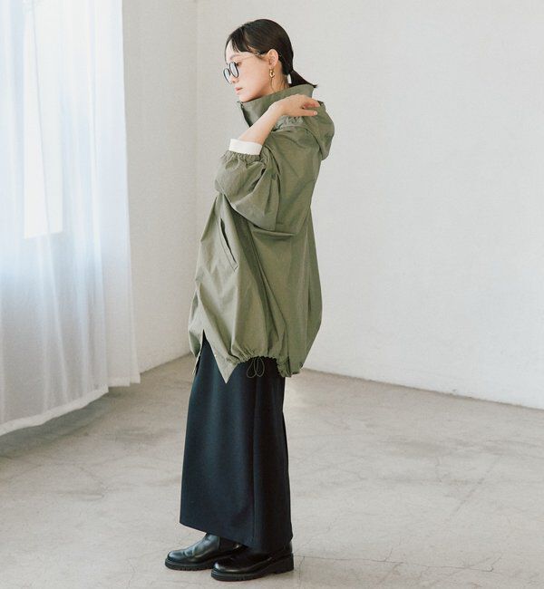  「【花粉ガード・撥水加工・UVカット機能】ドルマンフーディライトコート」|その他|