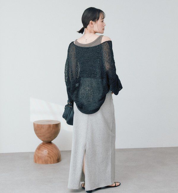  「予約【ご好評につき新色追加！】テープヤーンボートネックニット」|ニット・セーター|