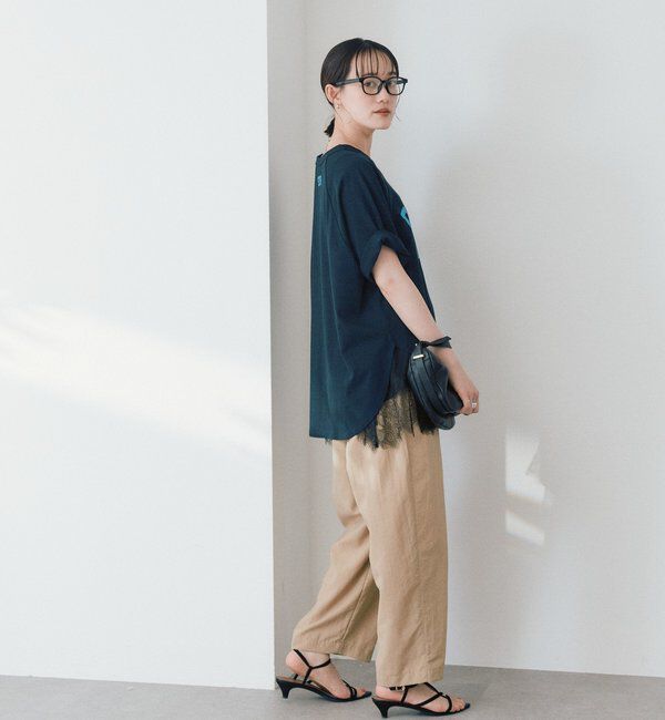  「【レース裾で映える】レースヘムタンクトップ」|キャミソール|