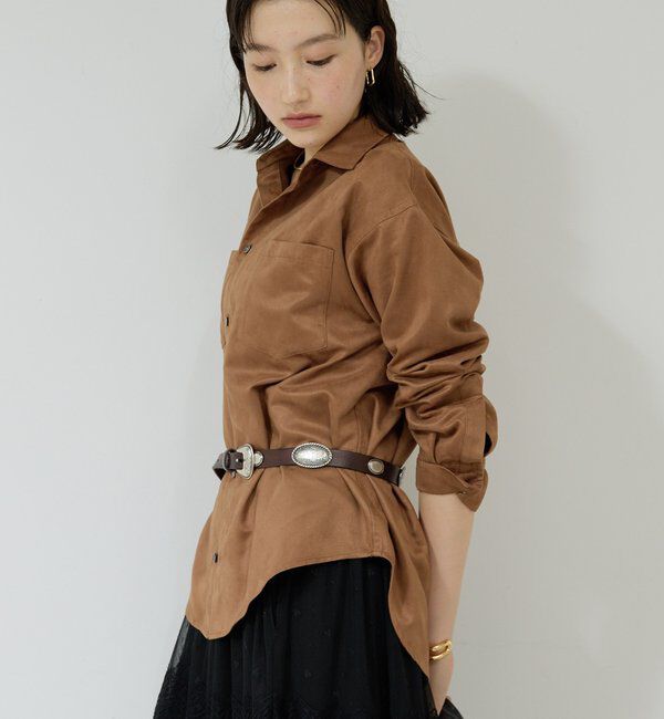  「フェイクスエードシャツ」|シャツ・ブラウス|