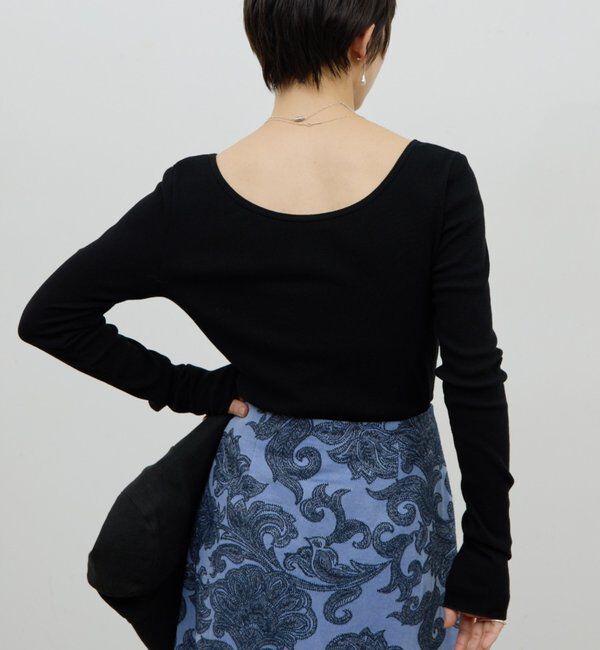  「【前後2WAY】ハイツイストリブロンTee」|Tシャツ・カットソー|