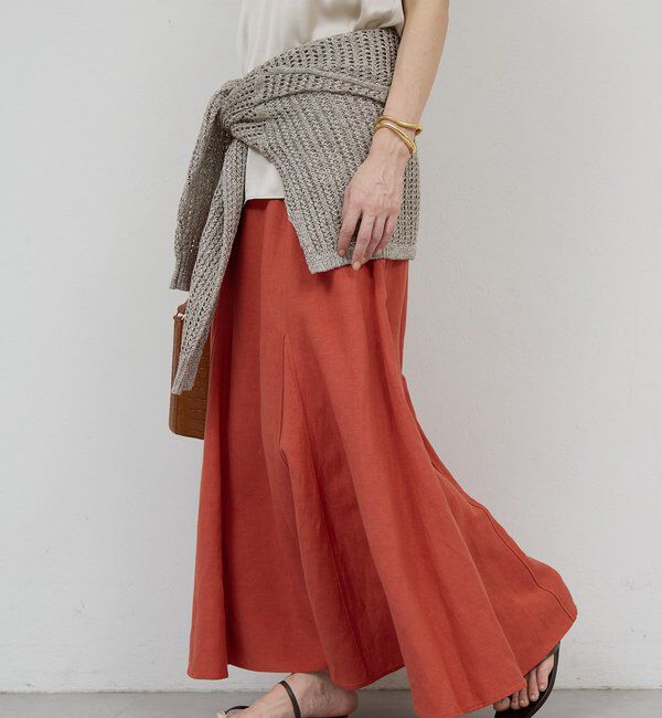  「リネンマチフレアスカート」|スカート|