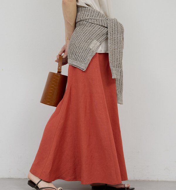  「リネンマチフレアスカート」|スカート|