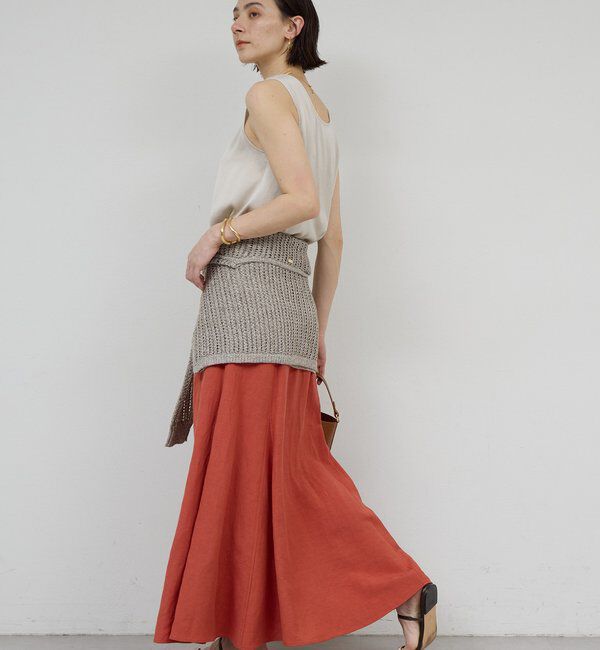  「リネンマチフレアスカート」|スカート|