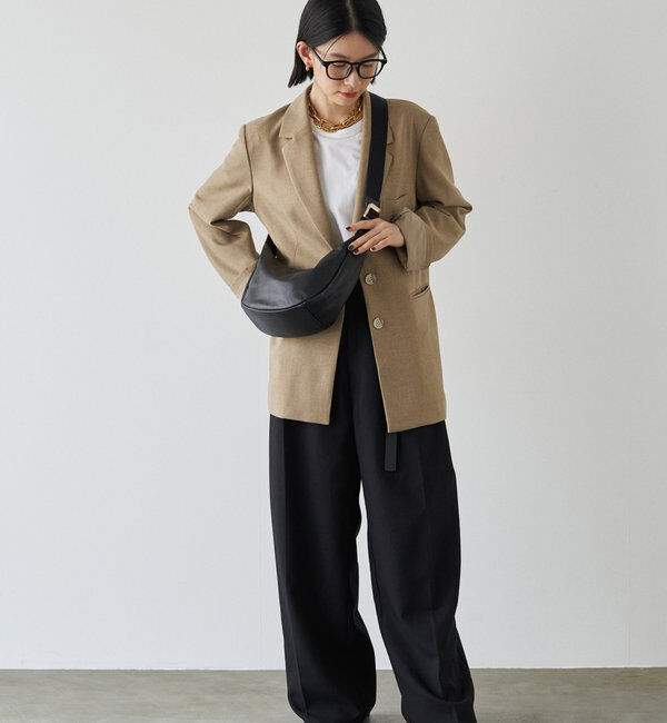  「ソフトレザーラウンドショルダーバッグ」|ショルダー・メッセンジャー|