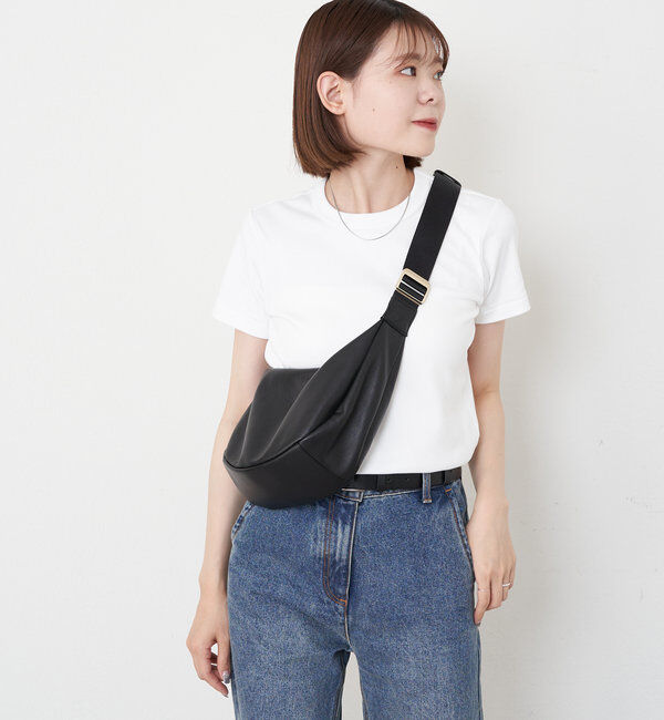  「ソフトレザーラウンドショルダーバッグ」|ショルダー・メッセンジャー|