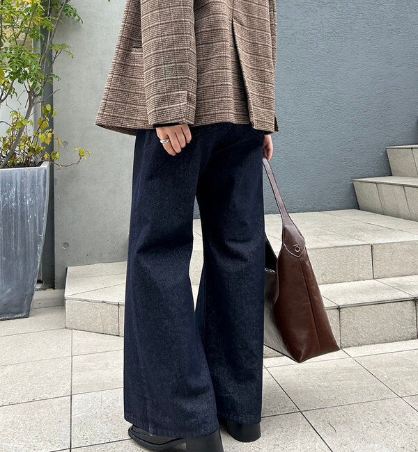  「【新色ブルー登場！】フレアデニム」|デニム|