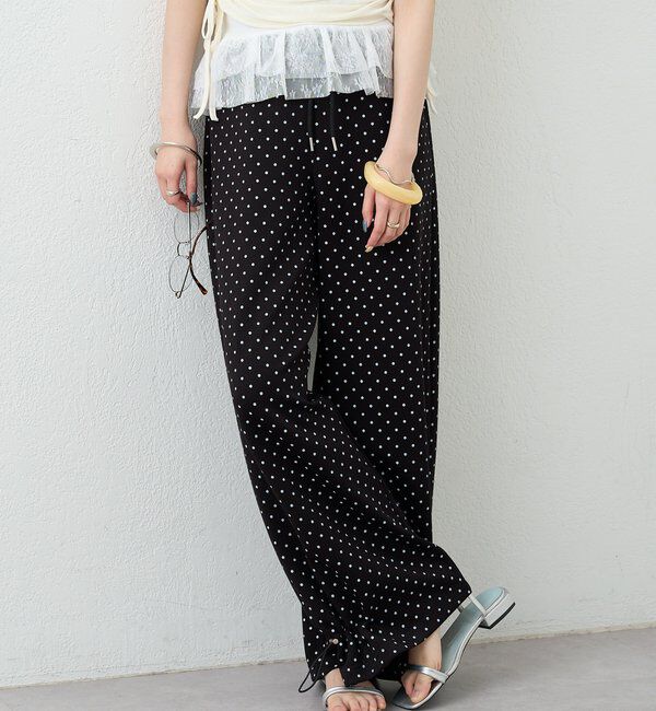  「裾ドロストスウェットパンツ」|チノ|