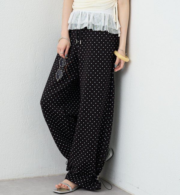  「裾ドロストスウェットパンツ」|チノ|