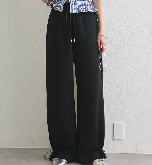  「裾ドロストスウェットパンツ」|チノ|