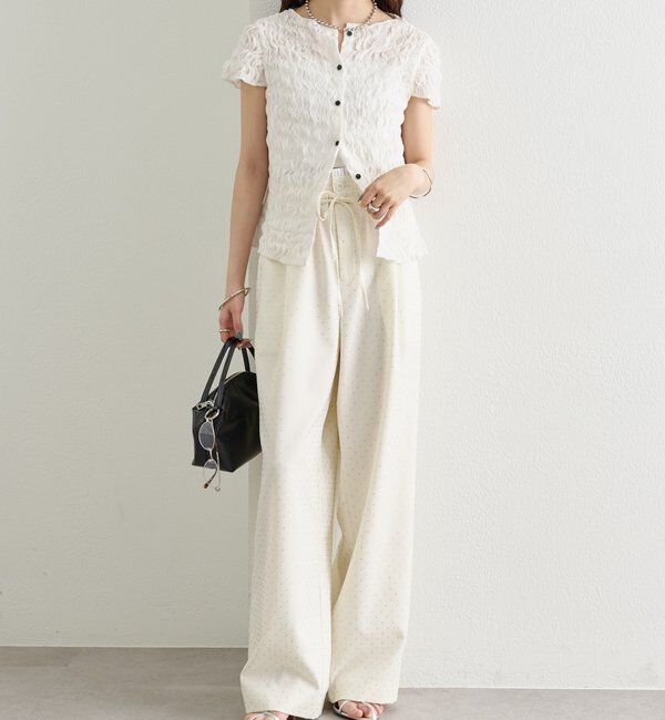  「ラインストーンWベルトパンツ」|チノ|