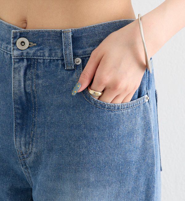  「ポケットステッチフレアデニム」|デニム|