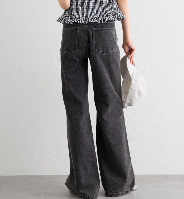  「ポケットステッチフレアデニム」|デニム|