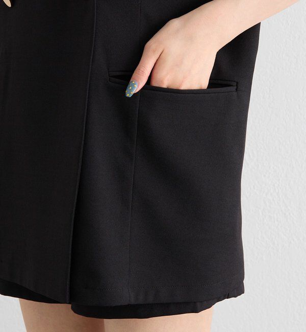  「レース付け襟半袖ジャケット」|テーラードジャケット|