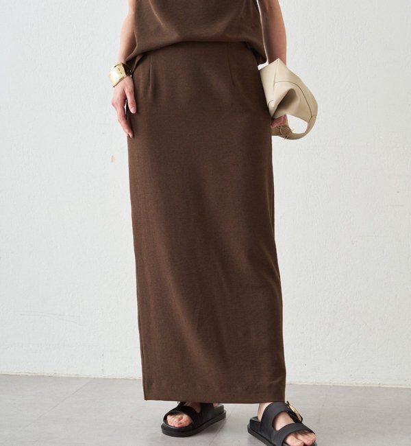  「ダブルジョーゼットタイトスカート」|スカート|