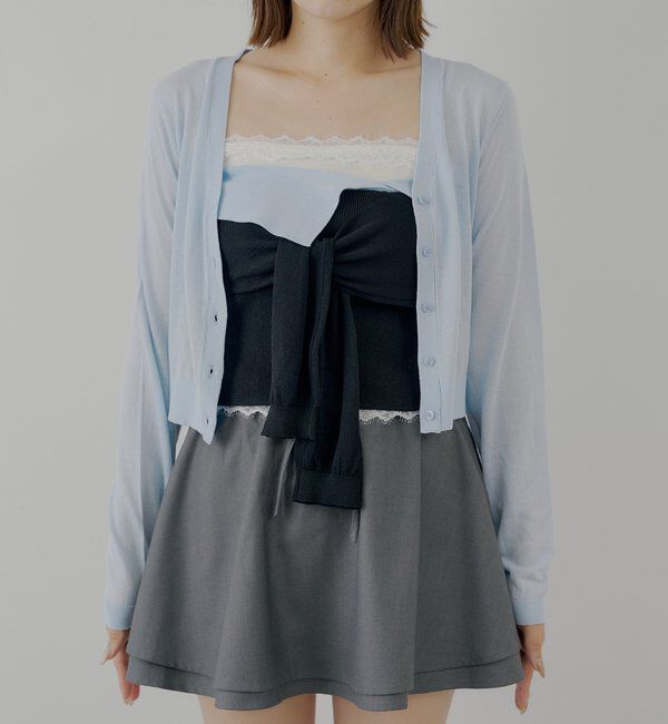  「シアーカーディガン+ねじりシャツドッキングベアセット」|カーディガン|