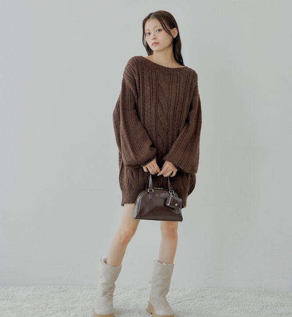  「バックオープンケーブルルーズワンピース」|ワンピース|