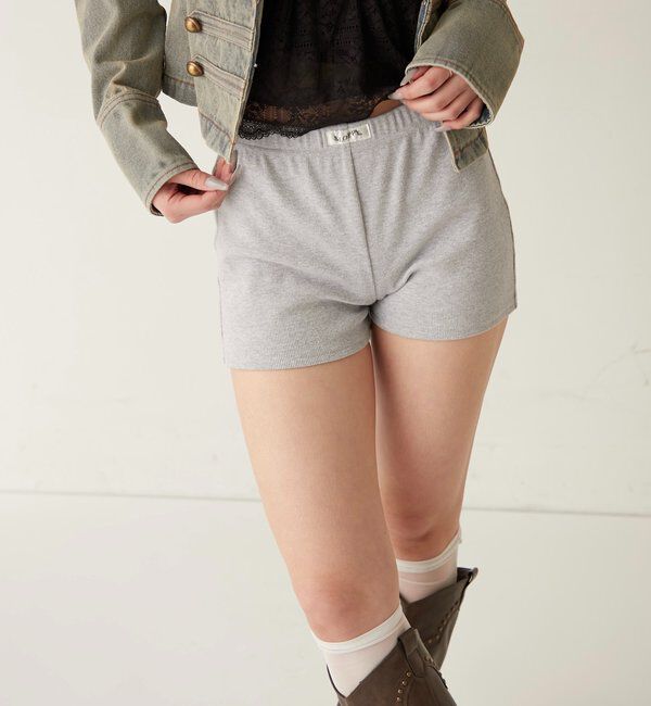  「【SLOPPY/スロッピー】リブショートパンツ」|チノ|
