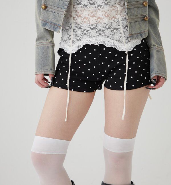  「【SLOPPY/スロッピー】リブショートパンツ」|チノ|