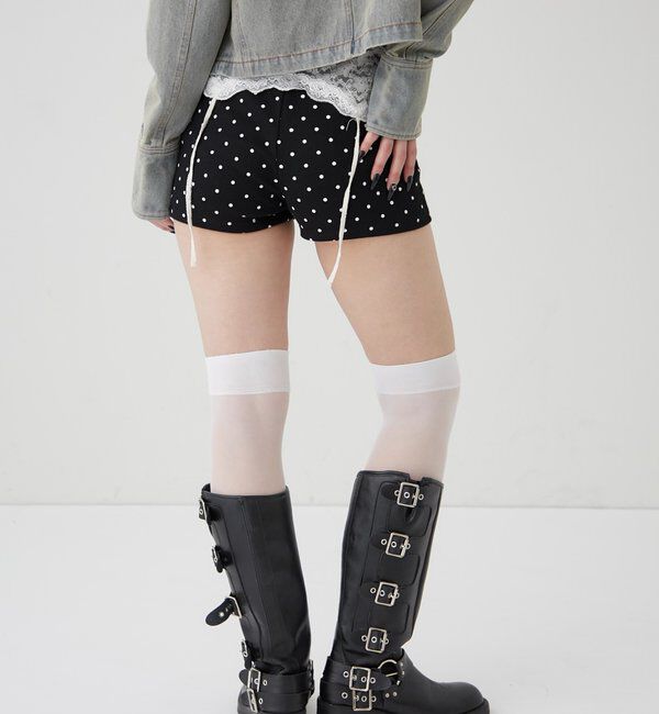  「【SLOPPY/スロッピー】リブショートパンツ」|チノ|