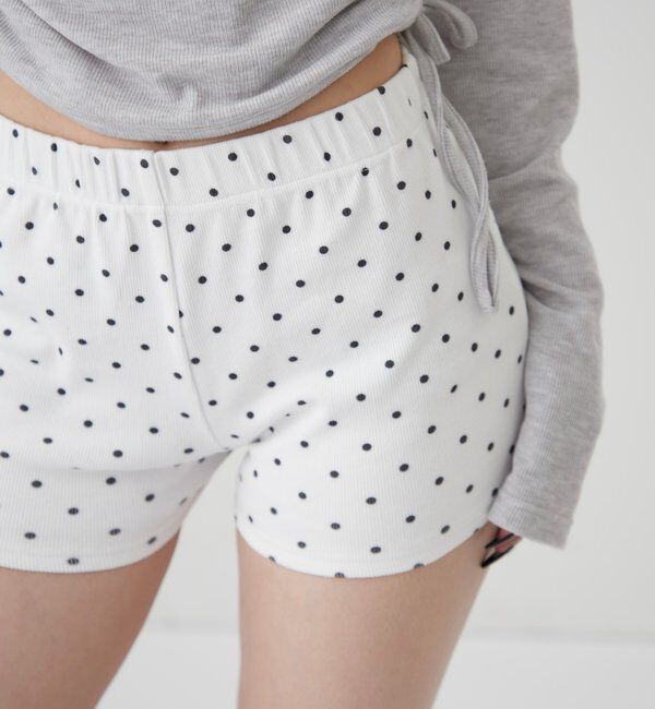  「【SLOPPY/スロッピー】リブショートパンツ」|チノ|