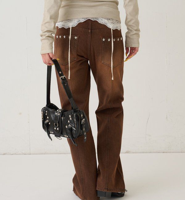  「スタースタッズフレアデニム」|デニム|