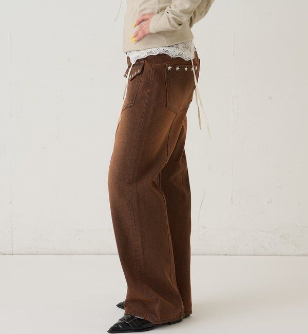  「スタースタッズフレアデニム」|デニム|