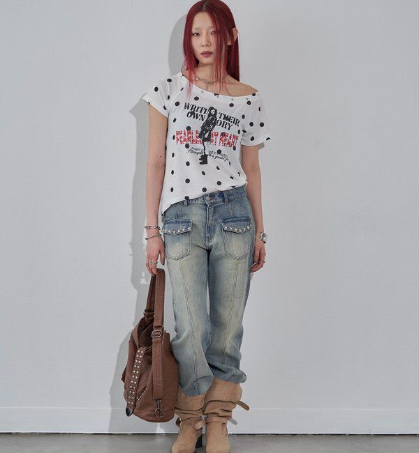  「スタースタッズフレアデニム」|デニム|