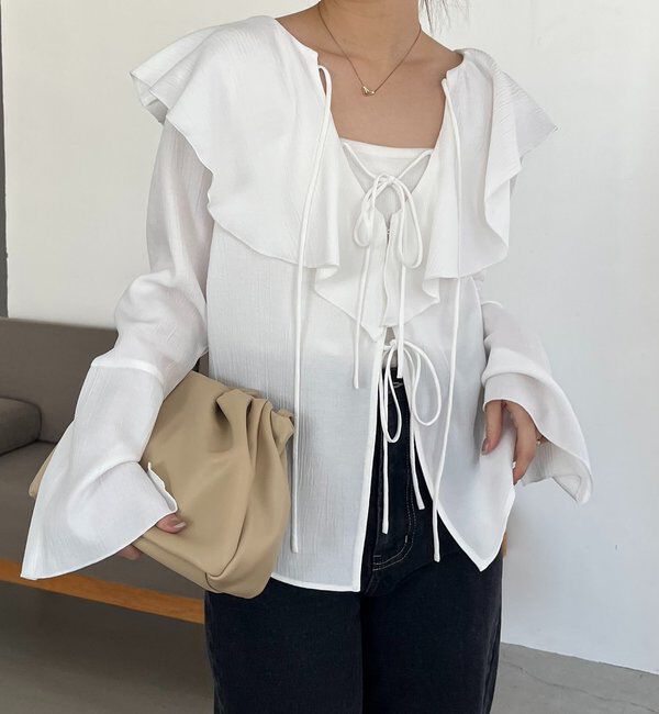  「フリルリボンブラウス」|シャツ・ブラウス|