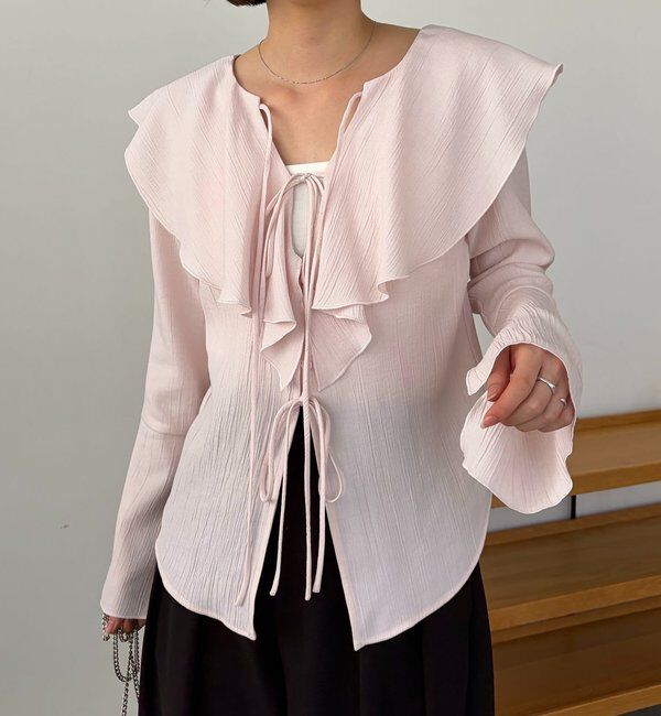  「フリルリボンブラウス」|シャツ・ブラウス|