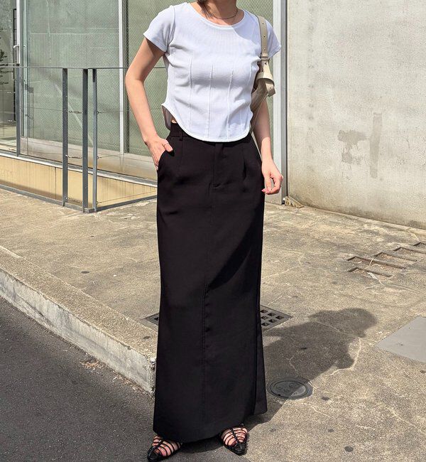  「【新色イエロー・ブラウン】コルセットT」|Tシャツ・カットソー|