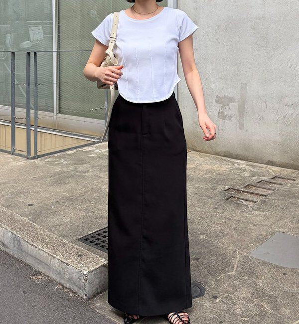  「【新色イエロー・ブラウン】コルセットT」|Tシャツ・カットソー|