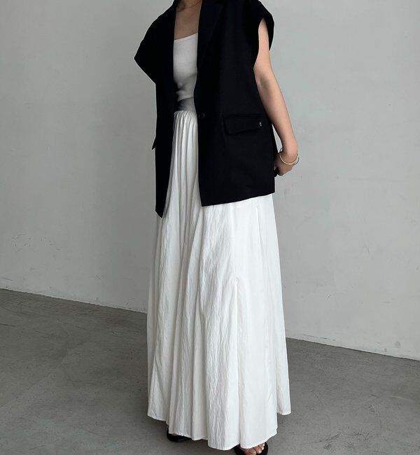  「【防シワ/手洗い可/伸縮性◎】〈C.L〉リネンタッチハーフスリーブジャケット」|ベスト・ジレ|