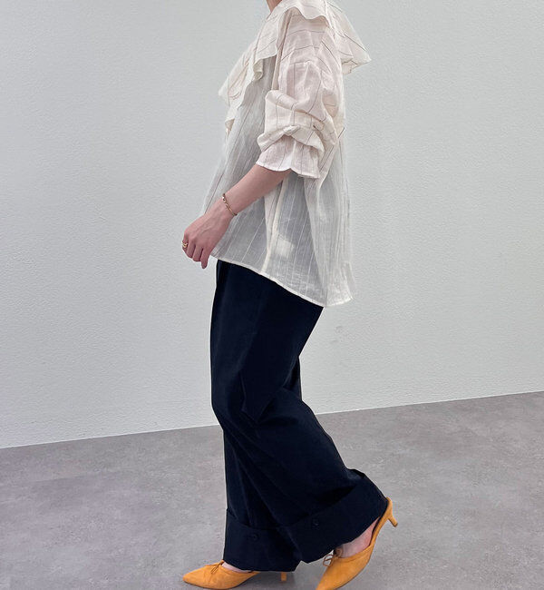  「フリルカラーブラウス」|シャツ・ブラウス|