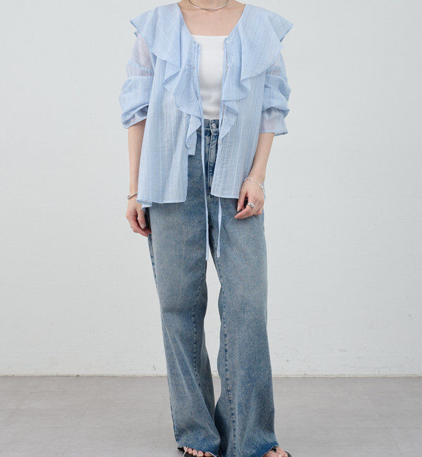  「フリルカラーブラウス」|シャツ・ブラウス|